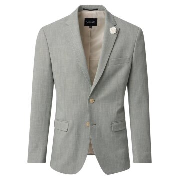 VENTI Herren Anzugsakko City Revers Casual-Fit Bi-Color Hellgrün