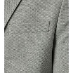 VENTI Herren Anzugsakko City Revers Casual-Fit Bi-Color Hellgrün