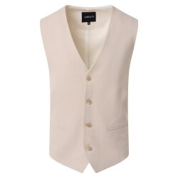 VENTI Herren Anzugweste City V-Neck Casual-Fit Bi-Color...