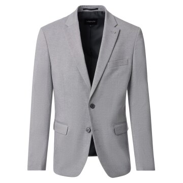 VENTI Herren Anzugsakko FORMAL Revers Polyestermix Silber