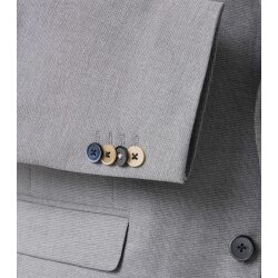VENTI Herren Anzugsakko FORMAL Revers Polyestermix Silber