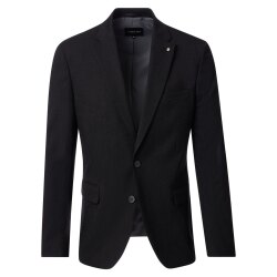 VENTI Herren Anzugsakko FORMAL Revers Polyestermix Anthrazit