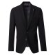 VENTI Herren Anzugsakko FORMAL Revers Polyestermix Anthrazit