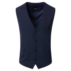 VENTI Herren Anzugweste FORMAL V-Neck Polyestermix Marine