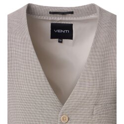 VENTI Herren Anzugweste FORMAL V-Neck Polyestermix Hellbraun
