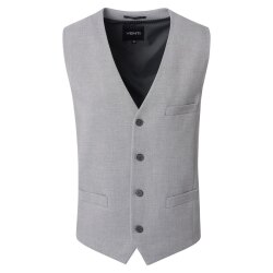 VENTI Herren Anzugweste FORMAL V-Neck Polyestermix Silber