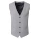 VENTI Herren Anzugweste FORMAL V-Neck Polyestermix Silber