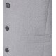 VENTI Herren Anzugweste FORMAL V-Neck Polyestermix Silber