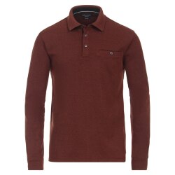 CASAMODA Herren Poloshirt Langarm Polokragen Casual...