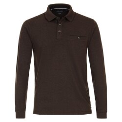 CASAMODA Herren Poloshirt Langarm Polokragen Casual...