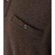 CASAMODA Herren Poloshirt Langarm Polokragen Casual Piqué Braun