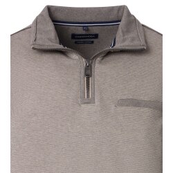 CASAMODA Herren Sweat-Troyer Zipper Regular Baumwolle Beige