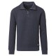 CASAMODA Herren Sweatshirt Troyer Langarm Regular-Fit Blau