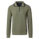 CASAMODA Herren Sweatshirt Troyer Langarm Regular-Fit Olivgrün