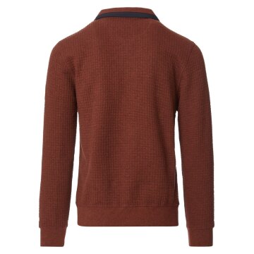 CASAMODA Herren Sweatshirt Troyer Langarm Regular-Fit Orange