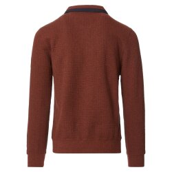 CASAMODA Herren Sweatshirt Troyer Langarm Regular-Fit Orange