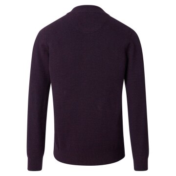CASAMODA Herren Strickjacke Reißverschluss Regular-Fit Rot