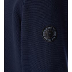 CASAMODA Herren Sweatshirt Troyer Zipper Regular-Fit Marine