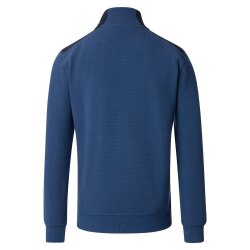 CASAMODA Herren Sweatshirt Troyer Zipper Regular-Fit Aqua