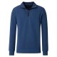 CASAMODA Herren Sweatshirt Troyer Zipper Regular-Fit Aqua