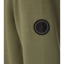 CASAMODA Herren Sweatshirt Troyer Zipper Regular-Fit Olivgrün