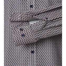 CASAMODA Herren Freizeithemd Langarm Casual-Fit Blau...