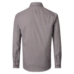CASAMODA Herren Freizeithemd Langarm Casual-Fit Braun...