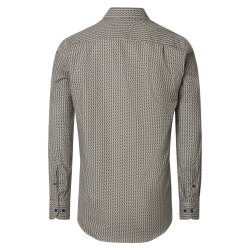 CASAMODA Herren Freizeithemd Langarm Casual-Fit Grün...
