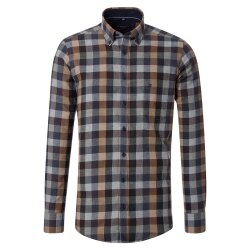 CASAMODA Herren Freizeithemd Langarm Button-Down Casual...