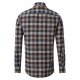 CASAMODA Herren Freizeithemd Langarm Button-Down Casual Blau kariert