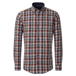 CASAMODA Herren Freizeithemd Langarm Button-Down Casual...