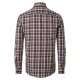 CASAMODA Herren Freizeithemd Langarm Button-Down Casual Orange kariert