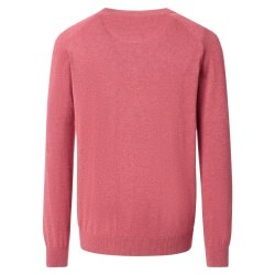 CASAMODA Herren Strickjacke Zipper Regular Baumwolle Rosa