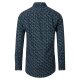 CASAMODA Herren Freizeithemd Langarm Button-Down Blau floral