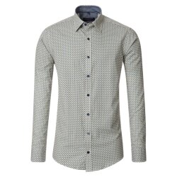 CASAMODA Herren Freizeithemd Langarm Kent Casual Gelb...