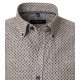 CASAMODA Herren Freizeithemd Langarm Button-Down Grün floral