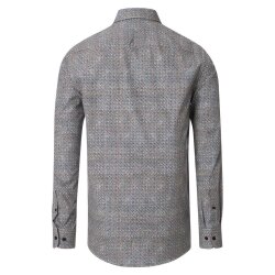 CASAMODA Herren Freizeithemd Langarm Kent Casual Braun...