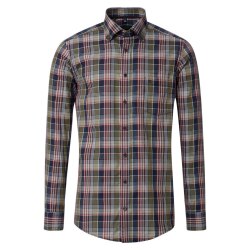 CASAMODA Herren Freizeithemd Langarm Button-Down Casual...