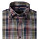 CASAMODA Herren Freizeithemd Langarm Button-Down Casual Blau kariert