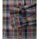 CASAMODA Herren Freizeithemd Langarm Button-Down Casual Blau kariert