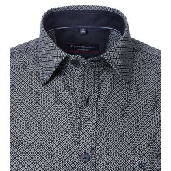 CASAMODA Herren Freizeithemd Langarm Kent Casual Grün gemustert
