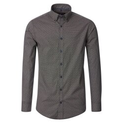 CASAMODA Herren Freizeithemd Langarm Button-Down Blau...