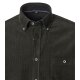CASAMODA Herren Freizeithemd Langarm Button-Down Casual Cord Grün