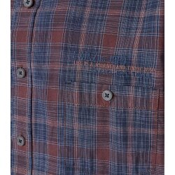 CASAMODA Herren Freizeithemd Langarm Kent Casual Braun kariert