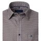 CASAMODA Herren Freizeithemd Langarm Kent Comfort Braun gemustert