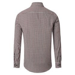 CASAMODA Herren Freizeithemd Langarm Button-Down Braun...