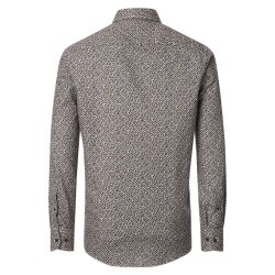 CASAMODA Herren Freizeithemd Langarm Button-Down Braun...