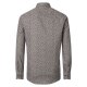 CASAMODA Herren Freizeithemd Langarm Button-Down Braun gemustert