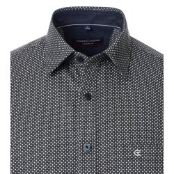 CASAMODA Herren Freizeithemd Langarm Kent Casual Grün gemustert