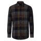 CASAMODA Herren Freizeithemd Langarm Kent Cord Casual Blau kariert